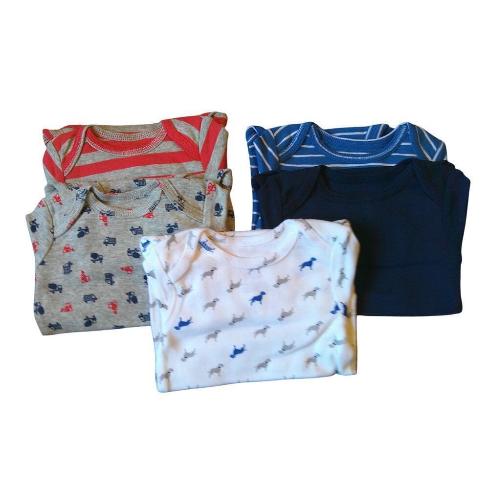 Carters-pack Original Long Sleeve Body Suit Infant Size 0-3 Months